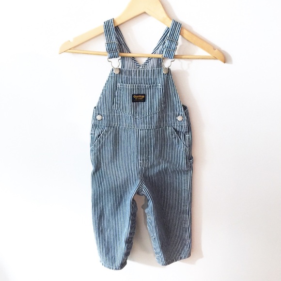 oshkosh hickory stripe overalls